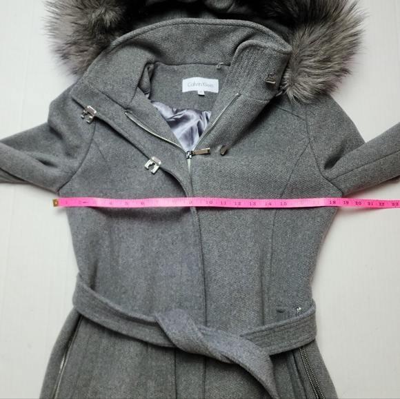 NEW! Calvin Klein Wool Coat - Picture 12 of 16